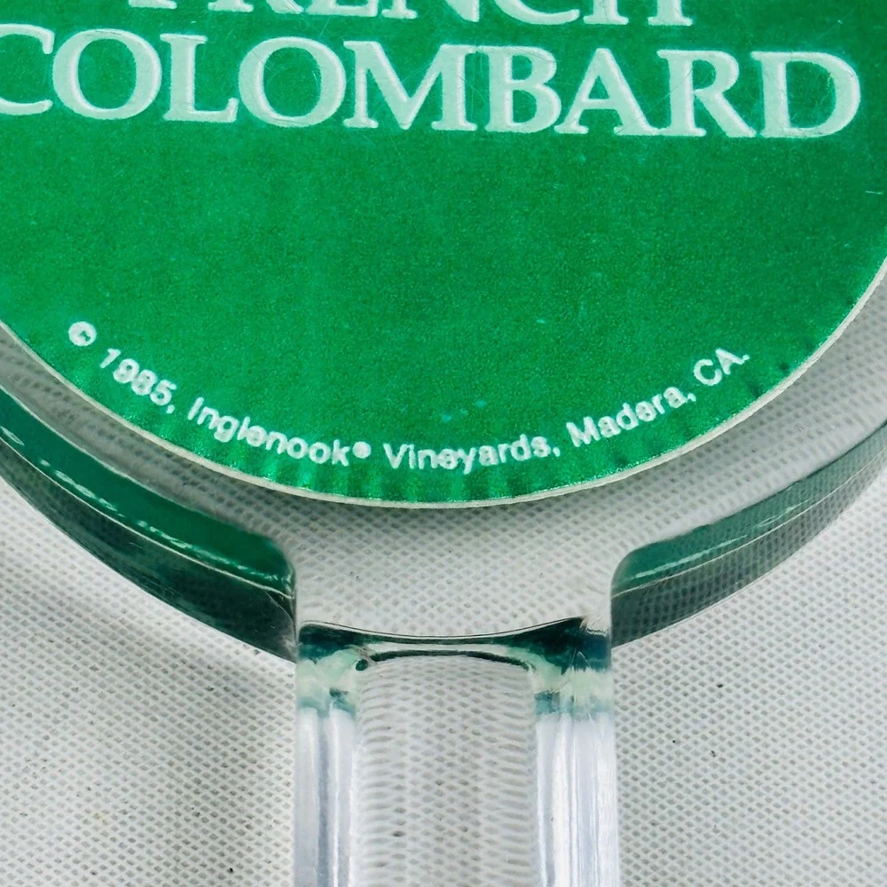 Vintage Inglenook Wines French‎ Colombard Lucite Wine Tap Handle 1983 Vineyards